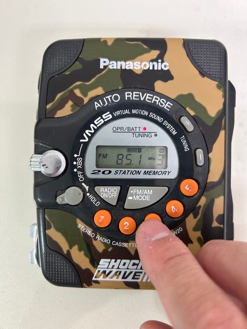 Panasonic SHOCK WAVE カセットプレーヤー 迷彩 - メルカリ