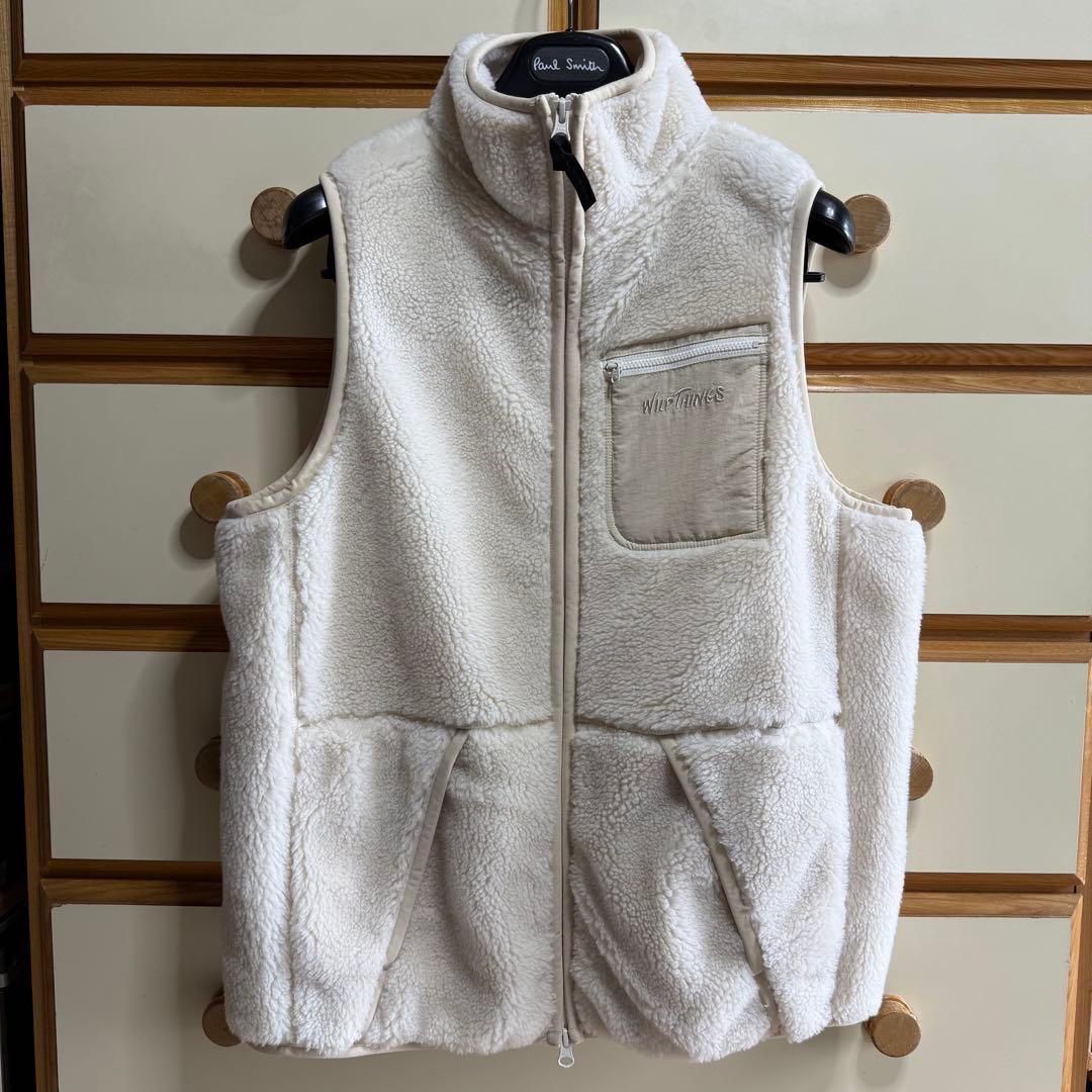 WILD THINGS BEAMS GOLF ボア ベスト sizeS 美品 WILD THINGS（ワイルドシングス） フラッフィー ボアベスト