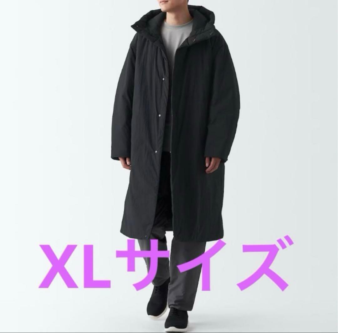 美品】防風撥水中わたベンチコート XL 黒 無印良品 MUJI labo - メルカリ