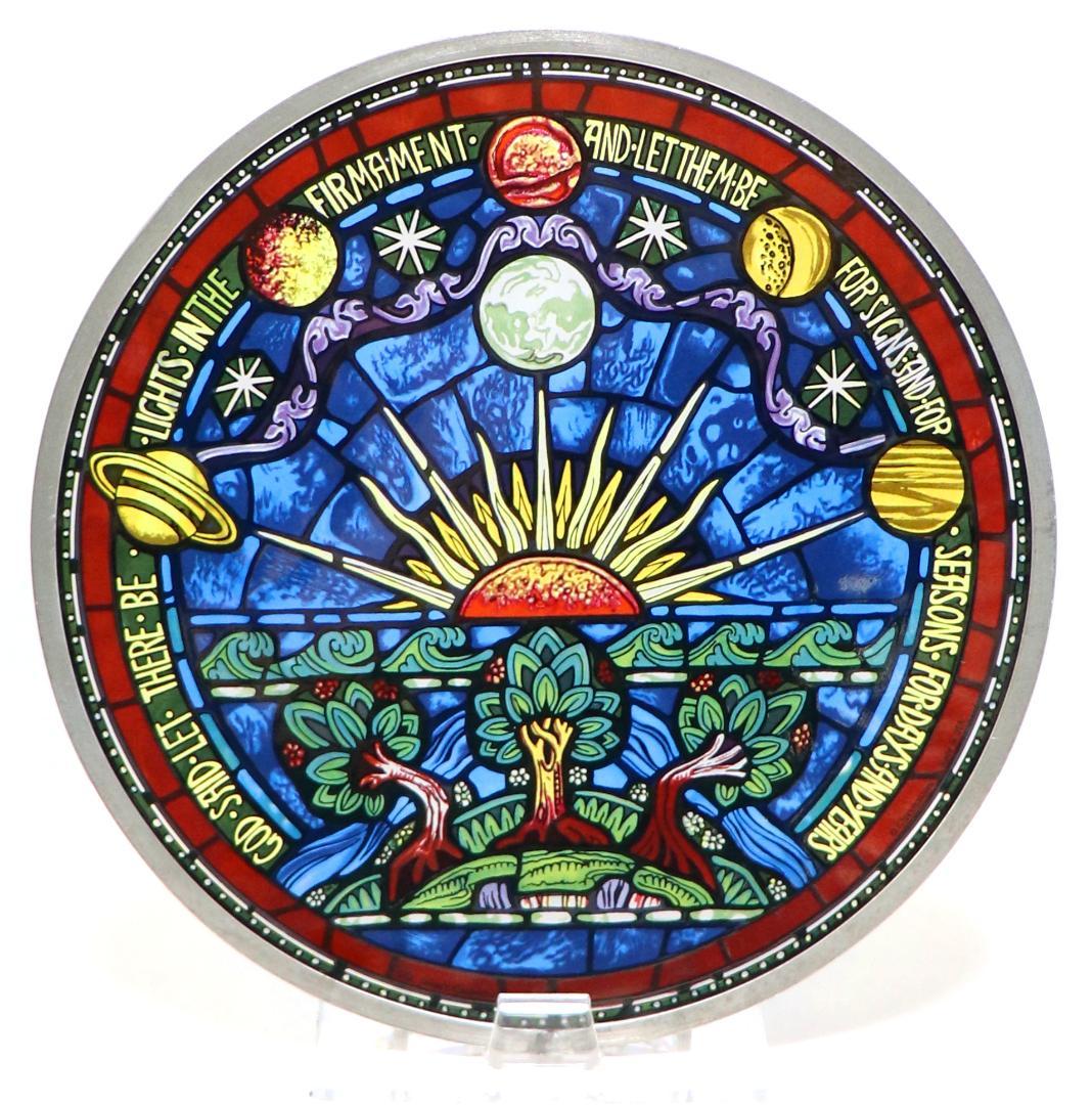 創世記/天地創造 セント・ジョン大聖堂 ヴィンテージ ステンドグラス 旧約聖書 創世記/天地創造 セント・ジョン大聖堂 ヴィンテージ ステンドグラス