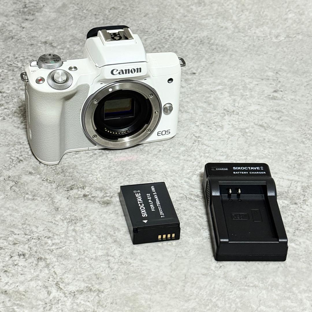 専用☆ジャンク☆キヤノン EOS KISS M ホワイト ボディのみ/CANONの