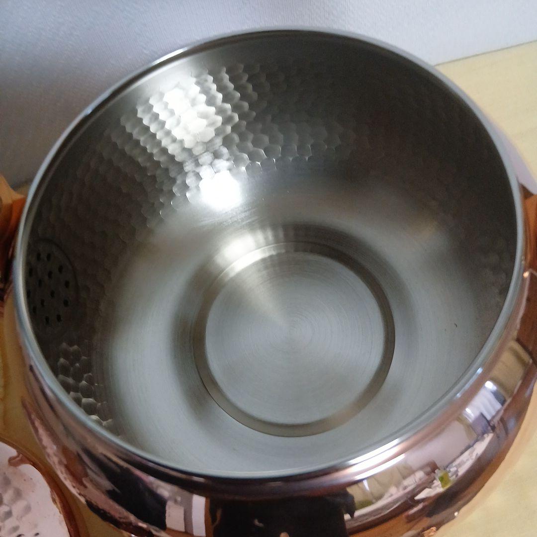 銅製鎚起薬缶 2.4L 新潟燕アサヒ