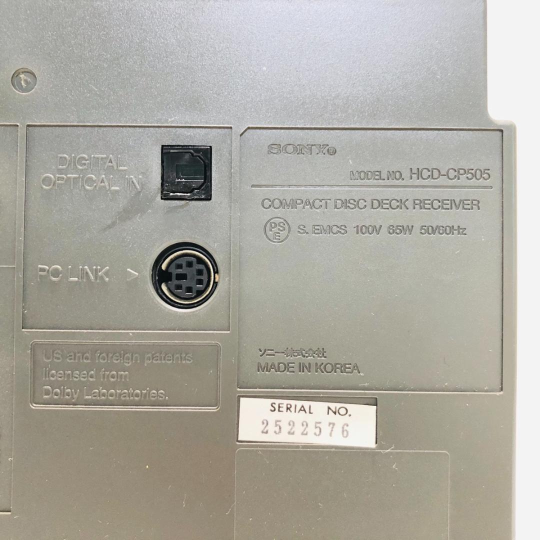 SONY CMT-J500 HCD-CP505 SS-CCP505 ミニコンポ - メルカリ