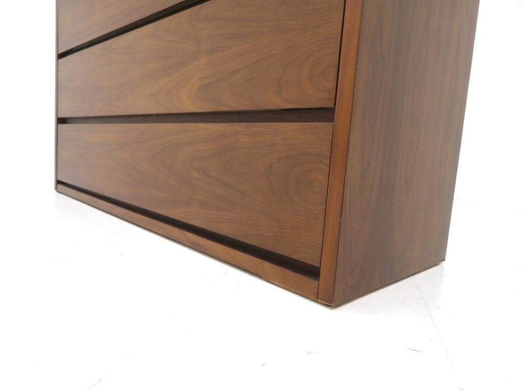 展示品 IDC大塚家具 ウォールナット 6段 チェスト 整理箪笥 タンス