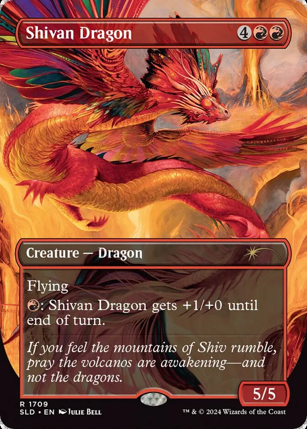 Shivan Dragon (Rainbow Foil) • Secret Lair Series (SLD) #1709
