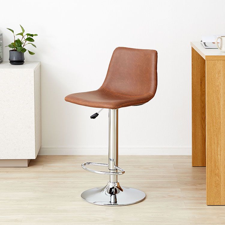 カウンターチェア フェイクレザー レバー式 [幅42] | 【公式】LOWYA