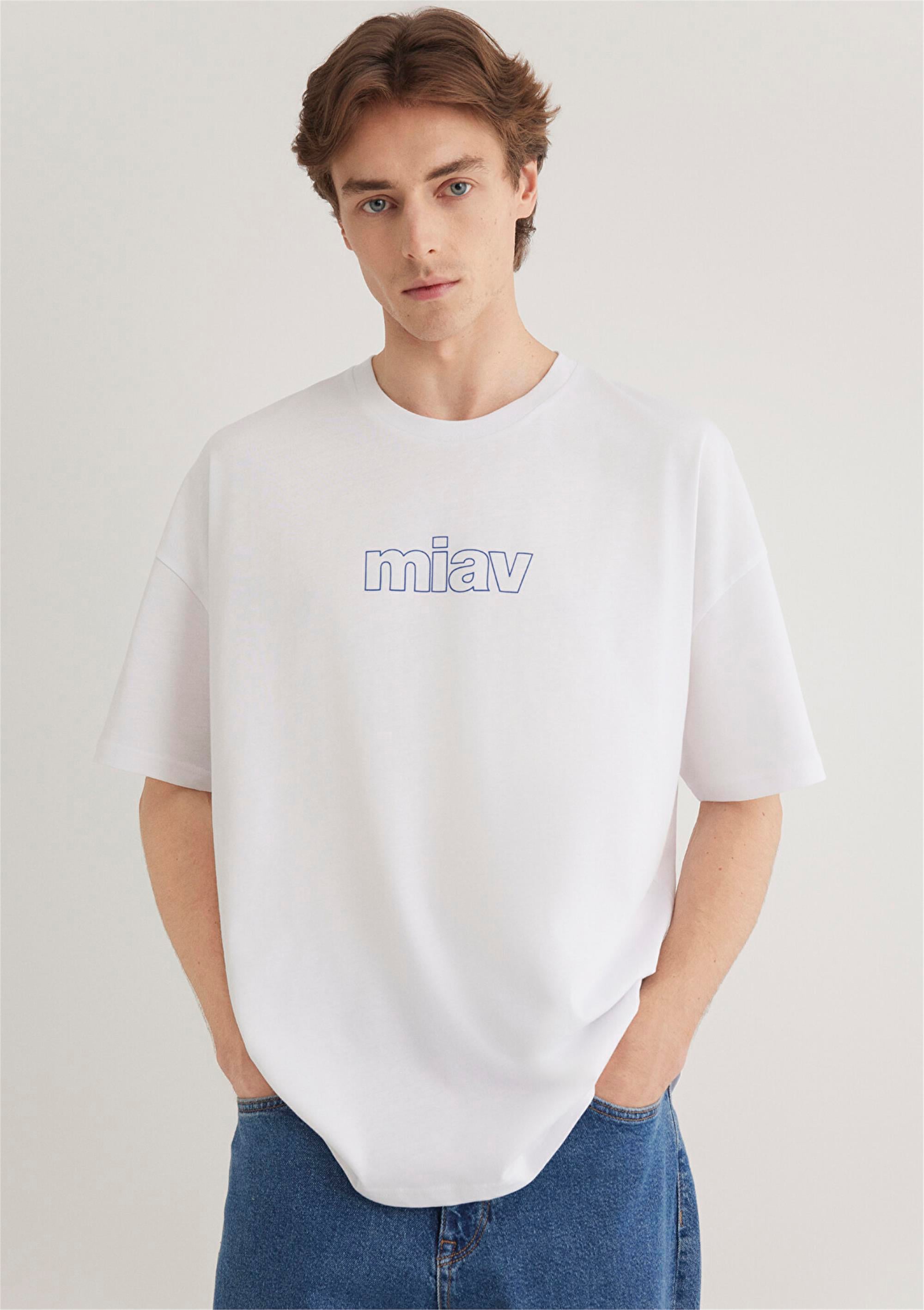 Mavi M0611704-620 Beyaz Erkek Oversize Miav T-Shirt | Çetinkaya