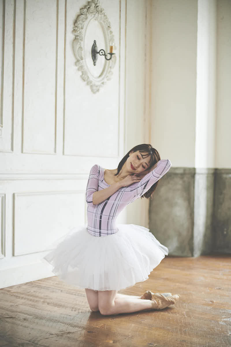 stina / type U ballerina / silky pink check